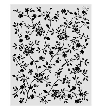 KSTD207 - Stamperia - Stamperia Pochoir 20x25 cm – All Around Ramage - Stencil 20 x 25 - Detail 1 KSTD207 - Stamperia - Stamperia Pochoir 20x25 cm – All Around Ramage - Stencil 20 x 25 - Detail 1