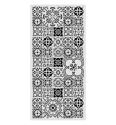 KSTDL160 - Stamperia - Stamperia Pochoir 12x25 cm – All Around Tile - Stencil 12 x 25 - Detail 1 KSTDL160 - Stamperia - Stamperia Pochoir 12x25 cm – All Around Tile - Stencil 12 x 25 - Detail 1