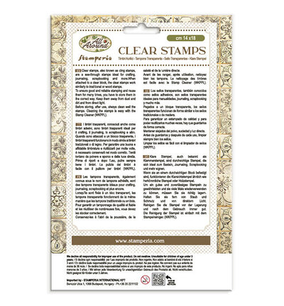 WTK241 - Stamperia - Stamperia Tampons transparents – All Around - Wooden Shapes & Clear Stamps - Detail 1