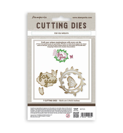 SFT21 - Stamperia - Stamperia Matrices de découpe – For You Wreath - Cutting Dies - Detail 2