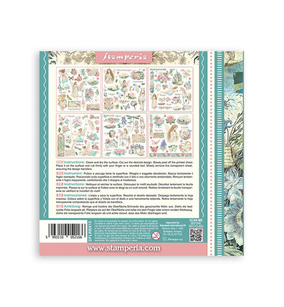 DFLRBX15 - Stamperia - Stamperia Kit Rub-On – Wonderland - Rub On Kit - Detail 7