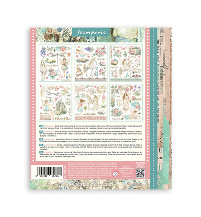 DFLRBXG08 - Stamperia - Stamperia Sélection Rub-On – Wonderland - Rub on selection - Detail 7