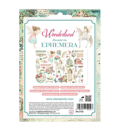 DFLCT82 - Stamperia - Stamperia Ephemera – Wonderland - Ephemera & Die Cut - Detail 2