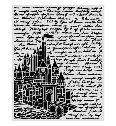 KSTD208 - Stamperia - Stamperia Pochoir 20x25 cm – Wonderland Castle - Stencil - Detail 1 KSTD208 - Stamperia - Stamperia Pochoir 20x25 cm – Wonderland Castle - Stencil - Detail 1