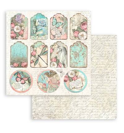 SBBS109 - Stamperia - Stamperia Bloc papier 8x8 – Wonderland - Scrapbooking Pad - Detail 1 SBBS109 - Stamperia - Stamperia Bloc papier 8x8 – Wonderland - Scrapbooking Pad - Detail 1