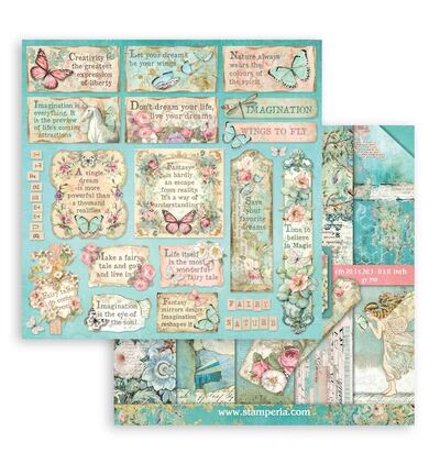 SBBS109 - Stamperia - Stamperia Bloc papier 8x8 – Wonderland - Scrapbooking Pad - Detail 11 SBBS109 - Stamperia - Stamperia Bloc papier 8x8 – Wonderland - Scrapbooking Pad - Detail 11