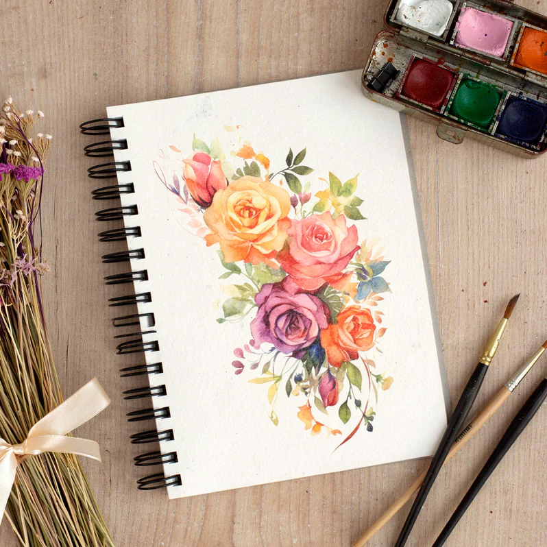 20-10004-MMC350 - Cosmic Shimmer - Journal artistique mixed media personnalisable - A5 350 gsm - Art Journal - Detail 1