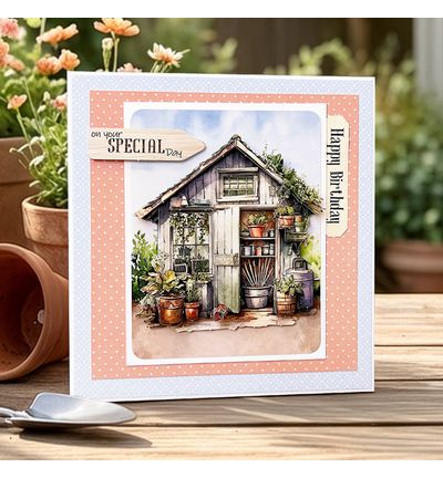 11-DCD747 - Katy Sue Designs - Decoupage pre-decoupe - The Potting Shed - 3D Die Cut Decoupage - Detail 2 11-DCD747 - Katy Sue Designs - Decoupage pre-decoupe - The Potting Shed - 3D Die Cut Decoupage - Detail 2