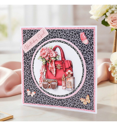 11-DCD751 - Katy Sue Designs - Decoupage 3D pre-decoupe - Blush & Bloom Beauty Bag - 3D Die Cut Decoupage - Detail 1