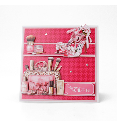 12-DCE021RC - Katy Sue Designs - Embellissements - Rose Couture - 3D Die Cut Decoupage - Detail 3