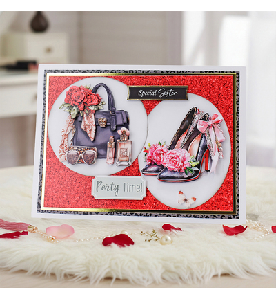 11-DCDRCO10 - Katy Sue Designs - Collection de decoupages et embellissements - Rose Couture - 3D Die Cut Decoupage - Detail 7