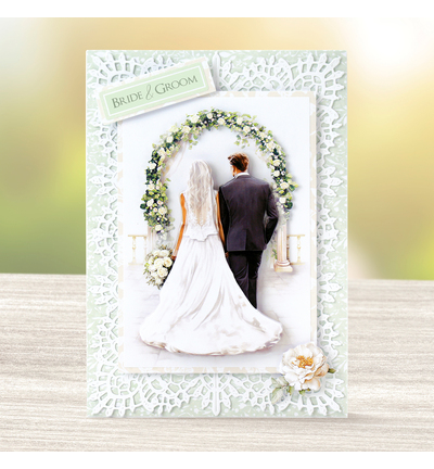 11-DCD754 - Katy Sue Designs - Decoupage 3D pre-decoupe - Bride & Groom - Forever Always - Detail 1 11-DCD754 - Katy Sue Designs - Decoupage 3D pre-decoupe - Bride & Groom - Forever Always - Detail 1