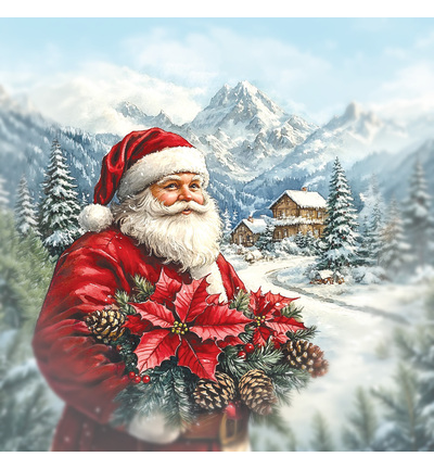 11-DCD759 - Katy Sue Designs - Decoupage 3D pre-decoupe - Santa Comes to Town - Santa Scenes - Detail 1
