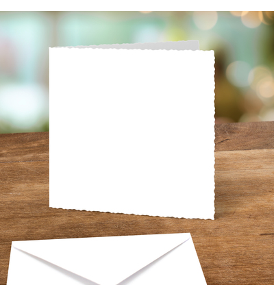 05-10033WDE - Katy Sue Designs - Cartes et enveloppes - Blanc a bord deckle - Santa Scenes - Detail 1
