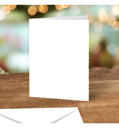 05-10033WDE - Katy Sue Designs - Cartes et enveloppes - Blanc a bord deckle - Santa Scenes - Detail 2