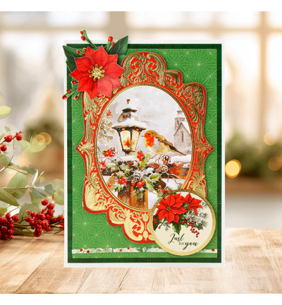 03-10072TCH - Katy Sue Designs - Cardstock imprime - Timeless Christmas - Santa Scenes - Detail 3