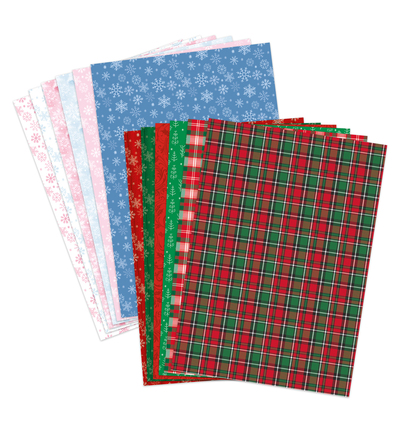 03-10069CHV - Katy Sue Designs - Cardstock imprime - Christmas Variety - Santa Scenes - Detail 1