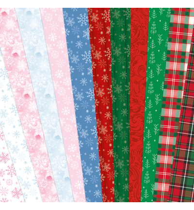 03-10069CHV - Katy Sue Designs - Cardstock imprime - Christmas Variety - Santa Scenes - Detail 2