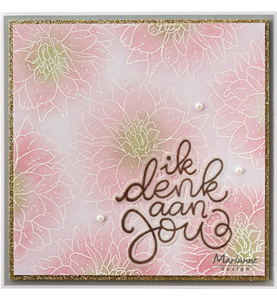 KJ1727 - Marianne Design - Karin's Ik denk aan jou - Texte - Detail 1