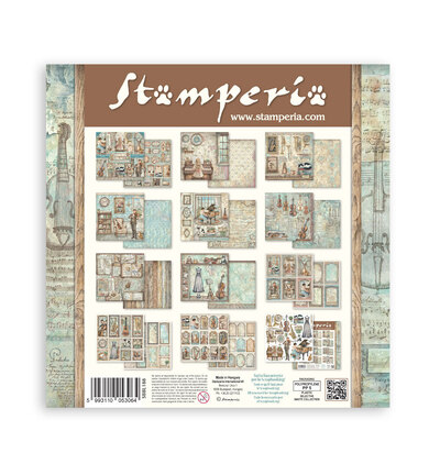 SBBL188 - Stamperia - Stamperia grand bloc scrapbooking 30,5x30,5 cm – Symphony - Scrapbooking Pad - Detail 9 SBBL188 - Stamperia - Stamperia grand bloc scrapbooking 30,5x30,5 cm – Symphony - Scrapbooking Pad - Detail 9