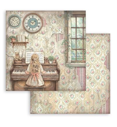 SBBL188 - Stamperia - Stamperia grand bloc scrapbooking 30,5x30,5 cm – Symphony - Scrapbooking Pad - Detail 12 SBBL188 - Stamperia - Stamperia grand bloc scrapbooking 30,5x30,5 cm – Symphony - Scrapbooking Pad - Detail 12