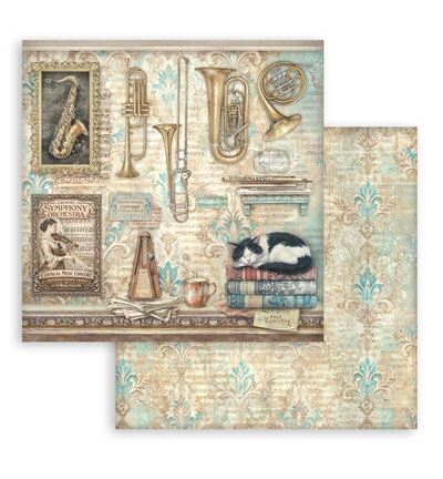 SBBL188 - Stamperia - Stamperia grand bloc scrapbooking 30,5x30,5 cm – Symphony - Scrapbooking Pad - Detail 15 SBBL188 - Stamperia - Stamperia grand bloc scrapbooking 30,5x30,5 cm – Symphony - Scrapbooking Pad - Detail 15