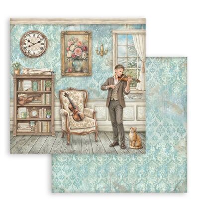 SBBL188 - Stamperia - Stamperia grand bloc scrapbooking 30,5x30,5 cm – Symphony - Scrapbooking Pad - Detail 18 SBBL188 - Stamperia - Stamperia grand bloc scrapbooking 30,5x30,5 cm – Symphony - Scrapbooking Pad - Detail 18