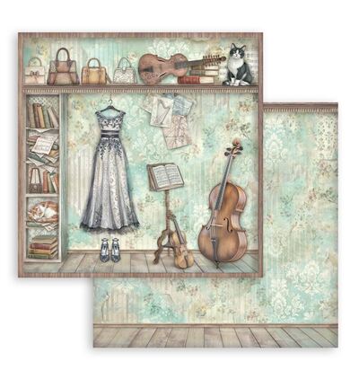 SBBL188 - Stamperia - Stamperia grand bloc scrapbooking 30,5x30,5 cm – Symphony - Scrapbooking Pad - Detail 29 SBBL188 - Stamperia - Stamperia grand bloc scrapbooking 30,5x30,5 cm – Symphony - Scrapbooking Pad - Detail 29
