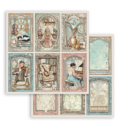 SBBL188 - Stamperia - Stamperia grand bloc scrapbooking 30,5x30,5 cm – Symphony - Scrapbooking Pad - Detail 32 SBBL188 - Stamperia - Stamperia grand bloc scrapbooking 30,5x30,5 cm – Symphony - Scrapbooking Pad - Detail 32