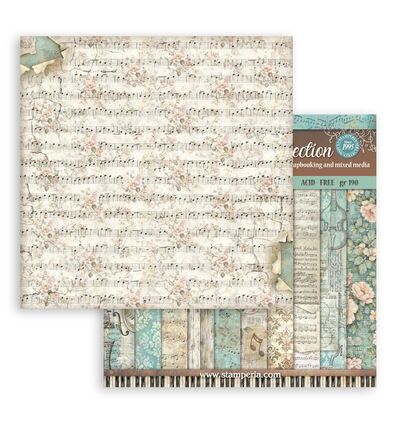 SBBL189 - Stamperia - Stamperia bloc de fonds scrapbooking 30,5x30,5 cm – Symphony - Scrapbooking Pad - Detail 11 SBBL189 - Stamperia - Stamperia bloc de fonds scrapbooking 30,5x30,5 cm – Symphony - Scrapbooking Pad - Detail 11
