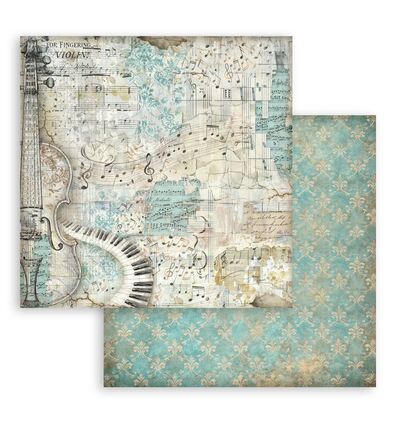 SBBL189 - Stamperia - Stamperia bloc de fonds scrapbooking 30,5x30,5 cm – Symphony - Scrapbooking Pad - Detail 15 SBBL189 - Stamperia - Stamperia bloc de fonds scrapbooking 30,5x30,5 cm – Symphony - Scrapbooking Pad - Detail 15
