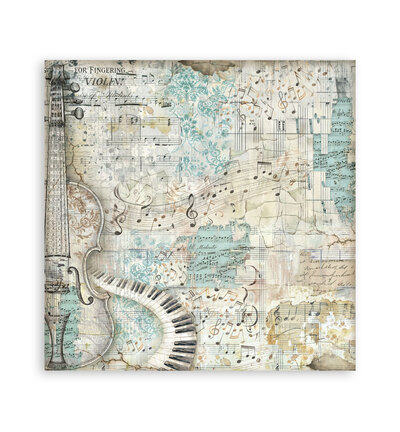 SBBL189 - Stamperia - Stamperia bloc de fonds scrapbooking 30,5x30,5 cm – Symphony - Scrapbooking Pad - Detail 16 SBBL189 - Stamperia - Stamperia bloc de fonds scrapbooking 30,5x30,5 cm – Symphony - Scrapbooking Pad - Detail 16
