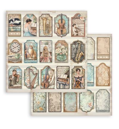 SBBS144 - Stamperia - Stamperia petit bloc scrapbooking 20,3x20,3 cm – Symphony - Scrapbooking Pad - Detail 4 SBBS144 - Stamperia - Stamperia petit bloc scrapbooking 20,3x20,3 cm – Symphony - Scrapbooking Pad - Detail 4