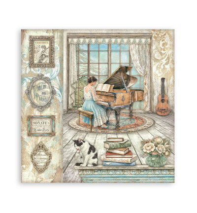 SBBS144 - Stamperia - Stamperia petit bloc scrapbooking 20,3x20,3 cm – Symphony - Scrapbooking Pad - Detail 22 SBBS144 - Stamperia - Stamperia petit bloc scrapbooking 20,3x20,3 cm – Symphony - Scrapbooking Pad - Detail 22