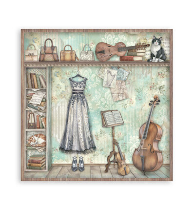 SBBS144 - Stamperia - Stamperia petit bloc scrapbooking 20,3x20,3 cm – Symphony - Scrapbooking Pad - Detail 30 SBBS144 - Stamperia - Stamperia petit bloc scrapbooking 20,3x20,3 cm – Symphony - Scrapbooking Pad - Detail 30