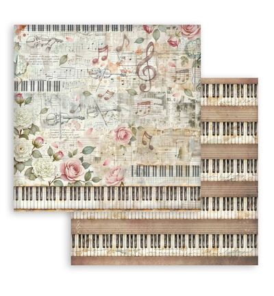 SBBS145 - Stamperia - Stamperia bloc de fonds scrapbooking 20,3x20,3 cm – Symphony - Scrapbooking Pad - Detail 11 SBBS145 - Stamperia - Stamperia bloc de fonds scrapbooking 20,3x20,3 cm – Symphony - Scrapbooking Pad - Detail 11