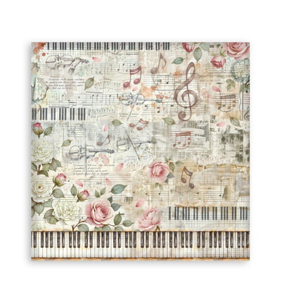 SBBS145 - Stamperia - Stamperia bloc de fonds scrapbooking 20,3x20,3 cm – Symphony - Scrapbooking Pad - Detail 12 SBBS145 - Stamperia - Stamperia bloc de fonds scrapbooking 20,3x20,3 cm – Symphony - Scrapbooking Pad - Detail 12