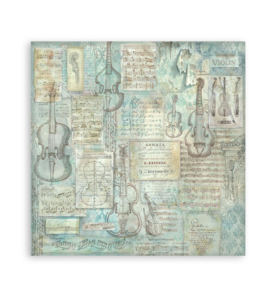 SBBS145 - Stamperia - Stamperia bloc de fonds scrapbooking 20,3x20,3 cm – Symphony - Scrapbooking Pad - Detail 33 SBBS145 - Stamperia - Stamperia bloc de fonds scrapbooking 20,3x20,3 cm – Symphony - Scrapbooking Pad - Detail 33