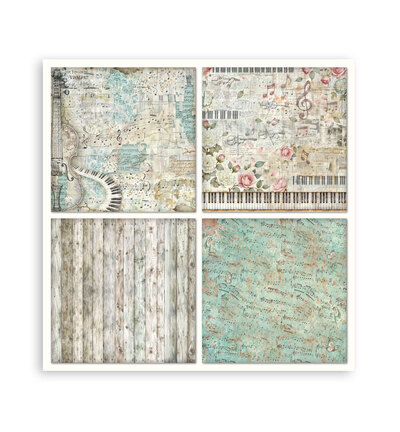 SBBXLB38 - Stamperia - Stamperia bloc papier simple face 30,5x30,5 cm – Symphony - Scrapbooking Pad - Detail 15 SBBXLB38 - Stamperia - Stamperia bloc papier simple face 30,5x30,5 cm – Symphony - Scrapbooking Pad - Detail 15
