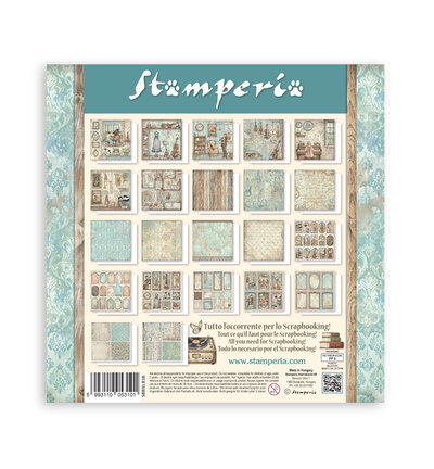 SBBXLB38 - Stamperia - Stamperia bloc papier simple face 30,5x30,5 cm – Symphony - Scrapbooking Pad - Detail 16 SBBXLB38 - Stamperia - Stamperia bloc papier simple face 30,5x30,5 cm – Symphony - Scrapbooking Pad - Detail 16
