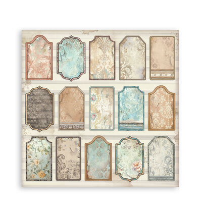 SBBSXB26 - Stamperia - Stamperia bloc papier simple face 20,3x20,3 cm – Symphony - Scrapbooking Pad - Detail 8 SBBSXB26 - Stamperia - Stamperia bloc papier simple face 20,3x20,3 cm – Symphony - Scrapbooking Pad - Detail 8