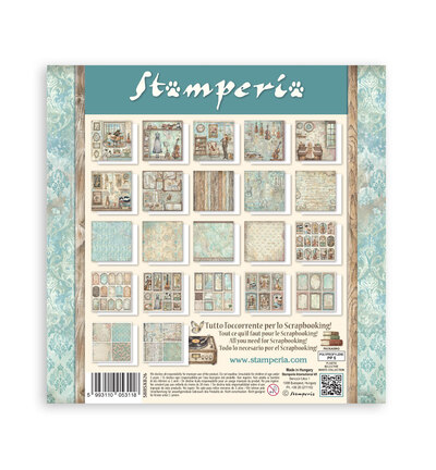 SBBSXB26 - Stamperia - Stamperia bloc papier simple face 20,3x20,3 cm – Symphony - Scrapbooking Pad - Detail 16 SBBSXB26 - Stamperia - Stamperia bloc papier simple face 20,3x20,3 cm – Symphony - Scrapbooking Pad - Detail 16
