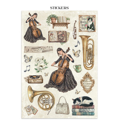 SBJK24 - Stamperia - Stamperia junk journal stickers et découpes – Symphony - Junk journal - Detail 26 SBJK24 - Stamperia - Stamperia junk journal stickers et découpes – Symphony - Junk journal - Detail 26