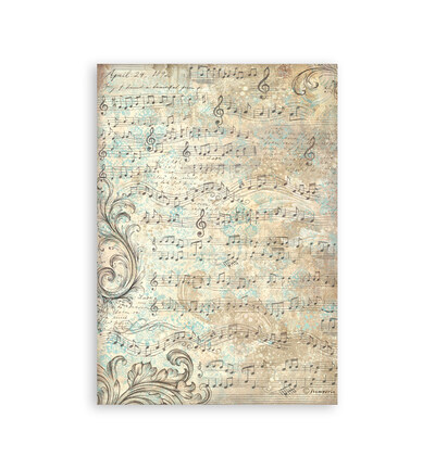 SBW34 - Stamperia - Stamperia bloc washi A5 8 feuilles – Symphony - Washi Pad - Detail 9 SBW34 - Stamperia - Stamperia bloc washi A5 8 feuilles – Symphony - Washi Pad - Detail 9