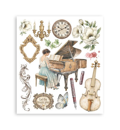 DFLRBXG09 - Stamperia - Stamperia sélection Rub-On 6 feuilles – Symphony - Rub On - Detail 1 DFLRBXG09 - Stamperia - Stamperia sélection Rub-On 6 feuilles – Symphony - Rub On - Detail 1