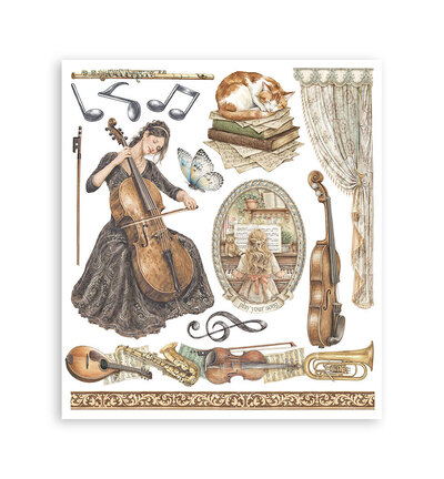 DFLRBXG09 - Stamperia - Stamperia sélection Rub-On 6 feuilles – Symphony - Rub On - Detail 6 DFLRBXG09 - Stamperia - Stamperia sélection Rub-On 6 feuilles – Symphony - Rub On - Detail 6