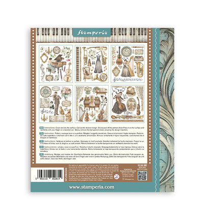 DFLRBXG09 - Stamperia - Stamperia sélection Rub-On 6 feuilles – Symphony - Rub On - Detail 7 DFLRBXG09 - Stamperia - Stamperia sélection Rub-On 6 feuilles – Symphony - Rub On - Detail 7