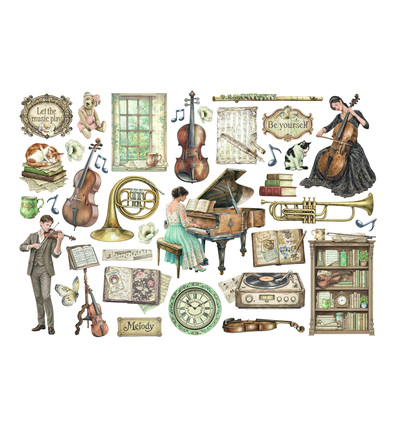 DFLCT84 - Stamperia - Stamperia éphéméra – Symphony - Ephemera & Die Cut - Detail 1 DFLCT84 - Stamperia - Stamperia éphéméra – Symphony - Ephemera & Die Cut - Detail 1