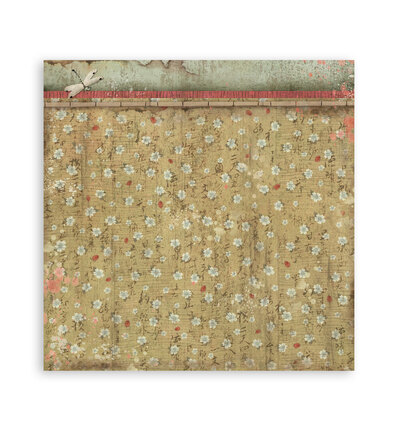 SBBS09 - Stamperia - Stamperia petit bloc scrapbooking 20,3x20,3 cm – Oriental Garden - Scrapbooking Pad - Detail 3 SBBS09 - Stamperia - Stamperia petit bloc scrapbooking 20,3x20,3 cm – Oriental Garden - Scrapbooking Pad - Detail 3