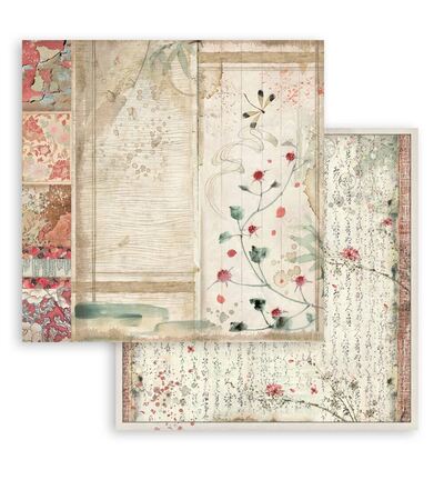 SBBS09 - Stamperia - Stamperia petit bloc scrapbooking 20,3x20,3 cm – Oriental Garden - Scrapbooking Pad - Detail 4 SBBS09 - Stamperia - Stamperia petit bloc scrapbooking 20,3x20,3 cm – Oriental Garden - Scrapbooking Pad - Detail 4
